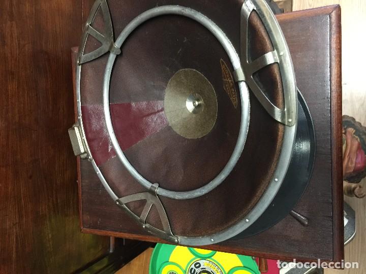 Gram&oacute;fonos y gramolas: GRAMOFONO PATHE A&Ntilde;O 1925 APROX - Foto 6