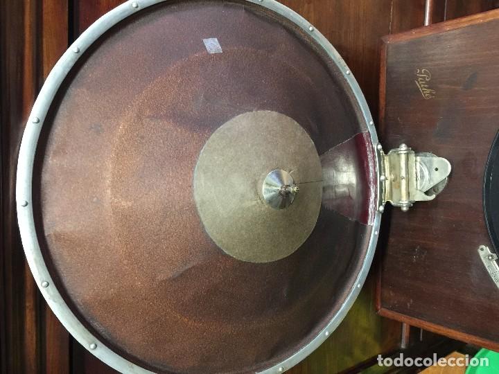 Gram&oacute;fonos y gramolas: GRAMOFONO PATHE A&Ntilde;O 1925 APROX - Foto 7