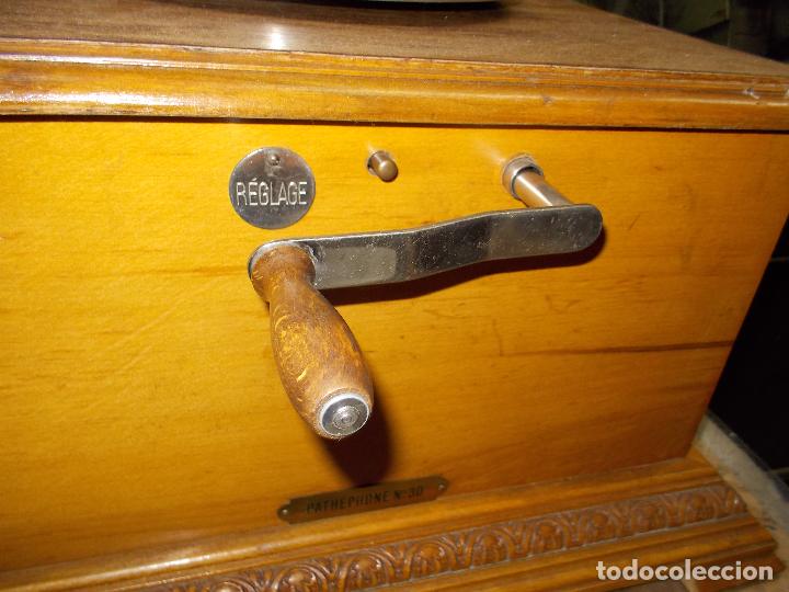 Gram&oacute;fonos y gramolas: Gramofono Pathephone N&ordm; 30 funcionando - Foto 16