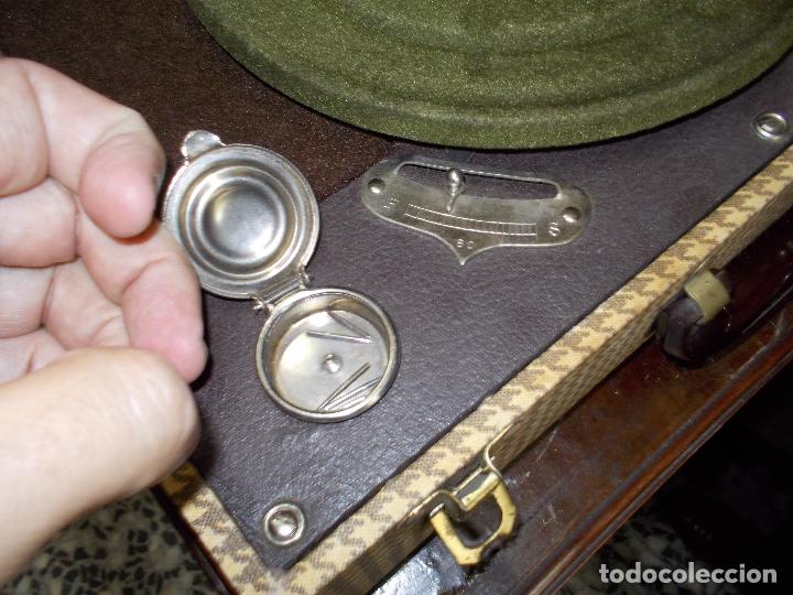Gram&oacute;fonos y gramolas: Gramola PortafonicFuncionando - Foto 7
