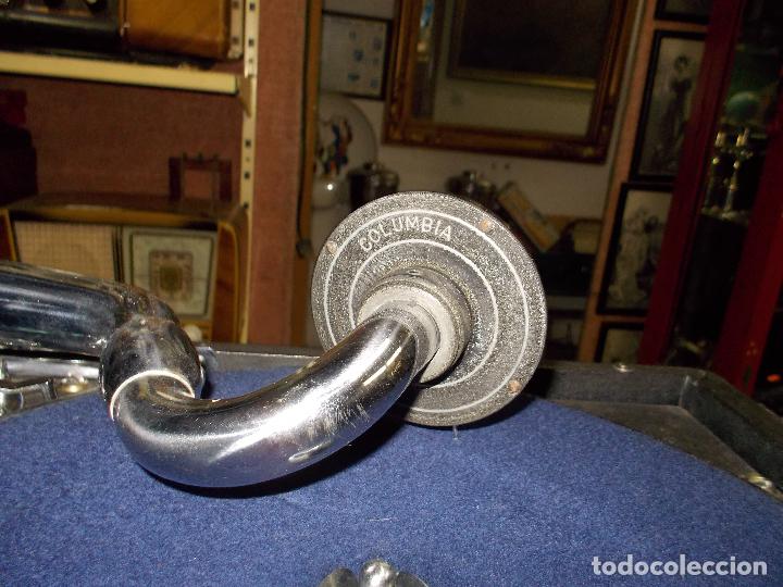 Gram&oacute;fonos y gramolas: Gramola columbia funcionando - Foto 21