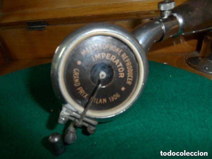 Gram&oacute;fonos y gramolas: GRAMOFONO SOBREMESA ANTIGUO - Foto 4