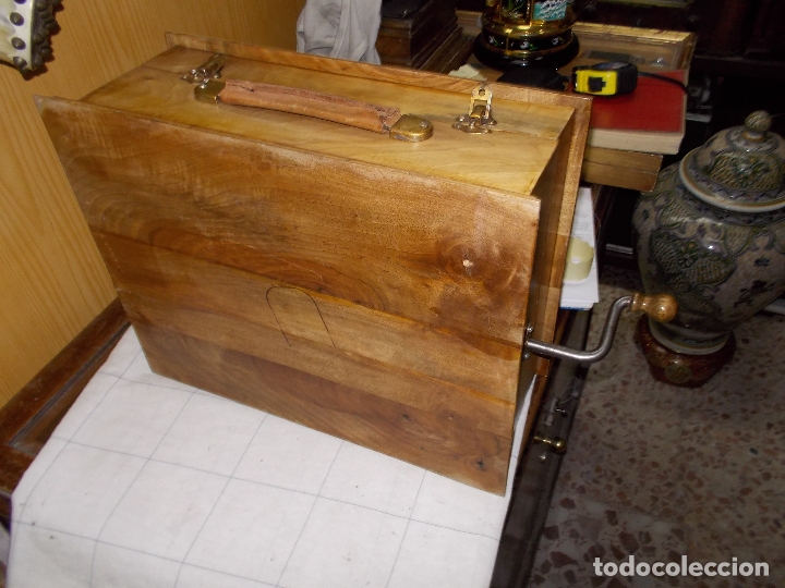 Gram&oacute;fonos y gramolas: gramola de madera - Foto 8
