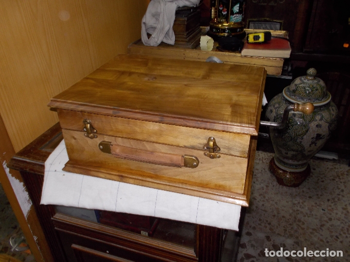 Gram&oacute;fonos y gramolas: gramola de madera - Foto 15