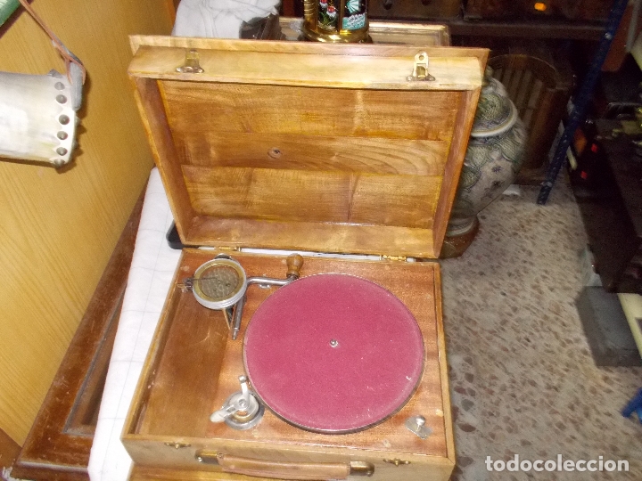 Gram&oacute;fonos y gramolas: gramola de madera - Foto 22