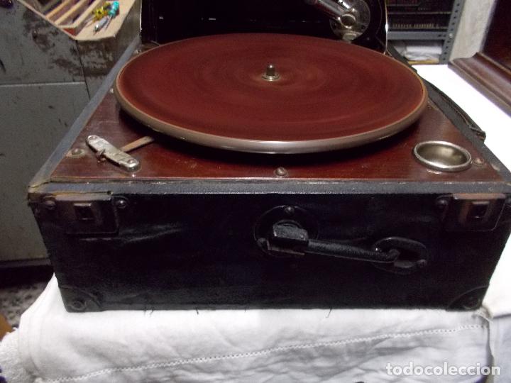 Gram&oacute;fonos y gramolas: gramofono columbia funcionando - Foto 12