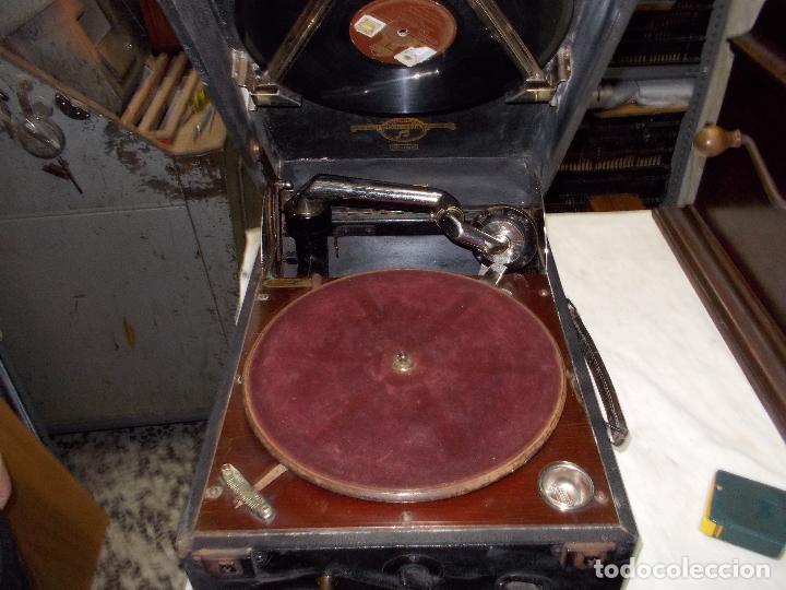 Gram&oacute;fonos y gramolas: gramofono columbia funcionando - Foto 19