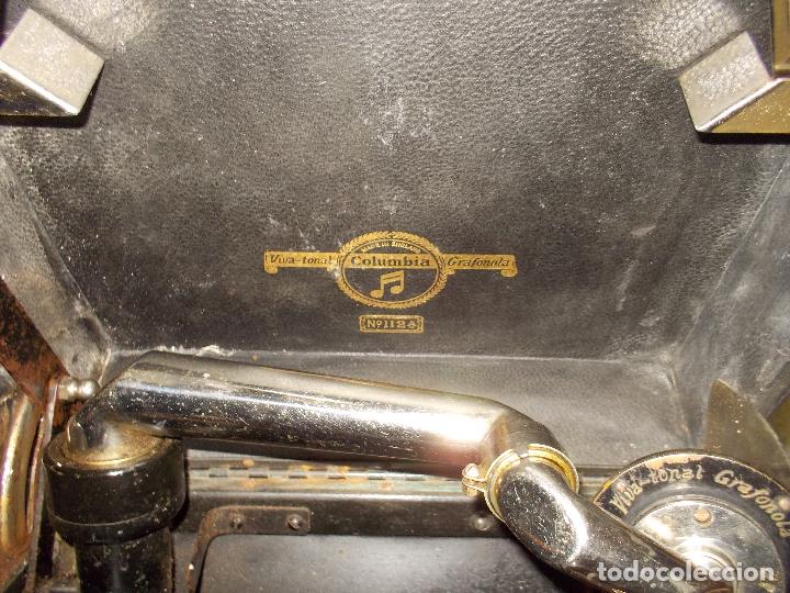Gram&oacute;fonos y gramolas: gramofono columbia funcionando - Foto 23