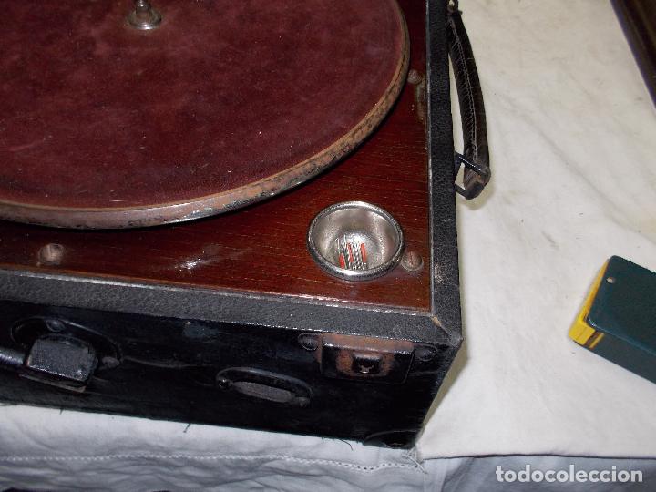 Gram&oacute;fonos y gramolas: gramofono columbia funcionando - Foto 24