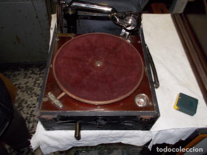 Gram&oacute;fonos y gramolas: gramofono columbia funcionando - Foto 30