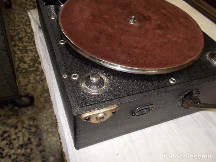 Gram&oacute;fonos y gramolas: gramofono columbia funcionando - Foto 12