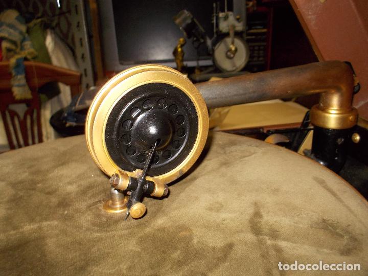 Gram&oacute;fonos y gramolas: gramola columbia funcionando - Foto 6