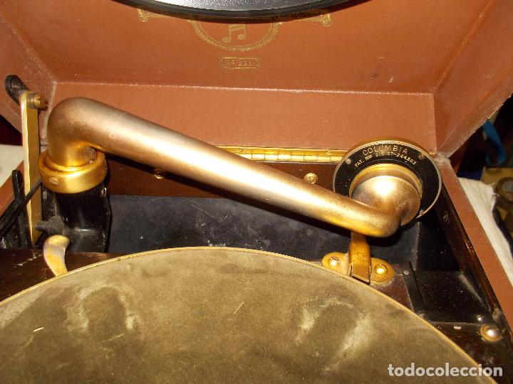 Gram&oacute;fonos y gramolas: gramola columbia funcionando - Foto 8