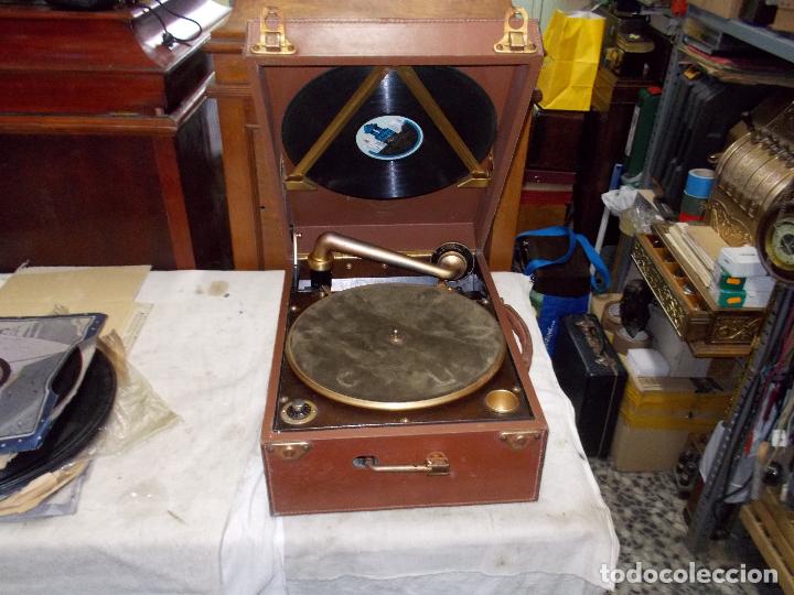 Gram&oacute;fonos y gramolas: gramola columbia funcionando - Foto 12