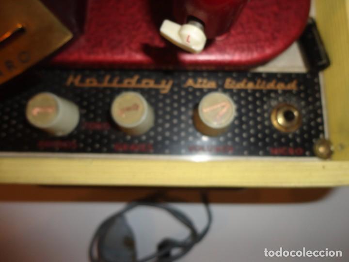 Gram&oacute;fonos y gramolas: ANTIGUO TOCADISCOS MELODIAL &rdquo;HOLIDAY&rdquo; - Foto 8