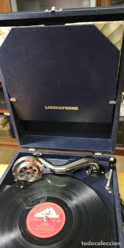 Gram&oacute;fonos y gramolas: GRAMOLA LINGUAPHONE - Foto 2