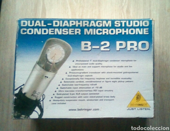 Gram&oacute;fonos y gramolas: behringer b-2 pro dual-diaphragm studio microphone + Pop filter PF 80 - Foto 2