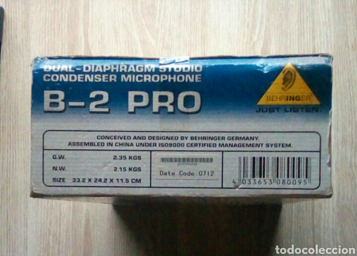 Gram&oacute;fonos y gramolas: behringer b-2 pro dual-diaphragm studio microphone + Pop filter PF 80 - Foto 4