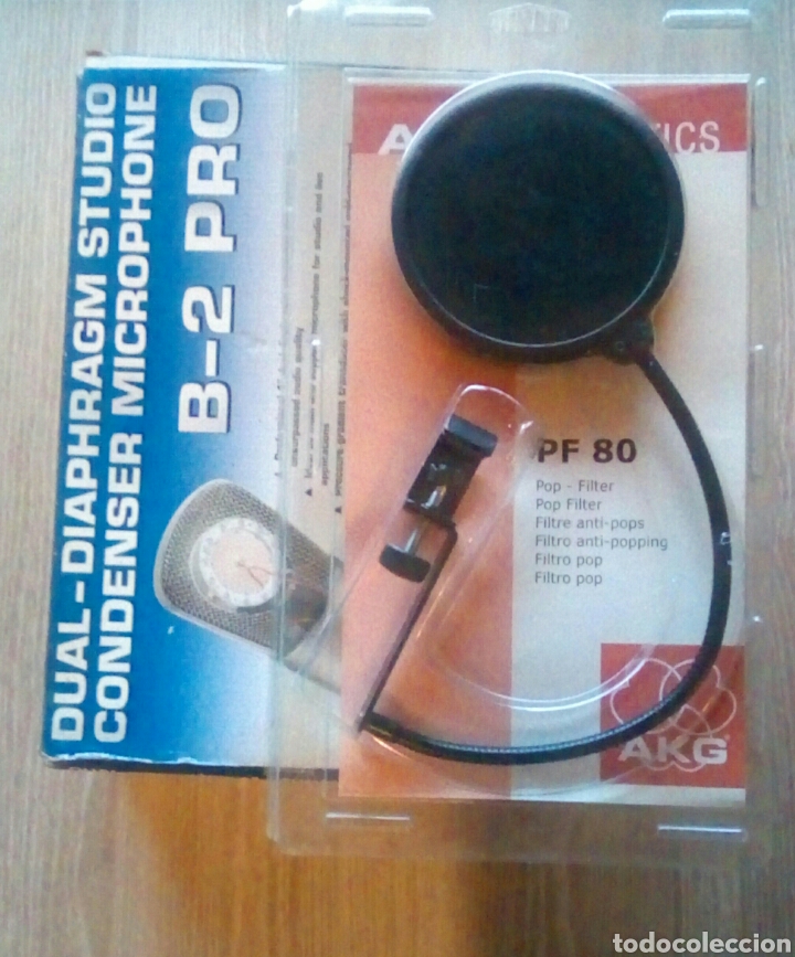Gram&oacute;fonos y gramolas: behringer b-2 pro dual-diaphragm studio microphone + Pop filter PF 80 - Foto 1