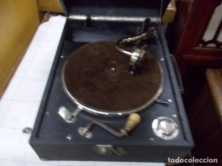 Gram&oacute;fonos y gramolas: gramola pathe funcionando - Foto 4