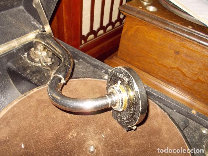 Gram&oacute;fonos y gramolas: gramola pathe funcionando - Foto 5