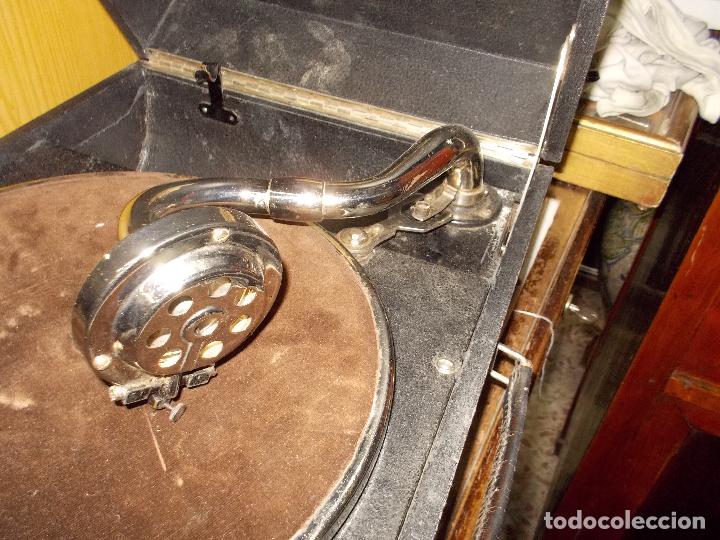 Gram&oacute;fonos y gramolas: gramola pathe funcionando - Foto 7