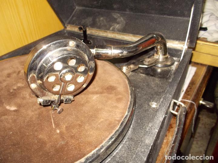 Gram&oacute;fonos y gramolas: gramola pathe funcionando - Foto 10