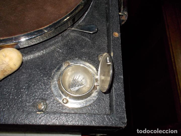Gram&oacute;fonos y gramolas: gramola pathe funcionando - Foto 13