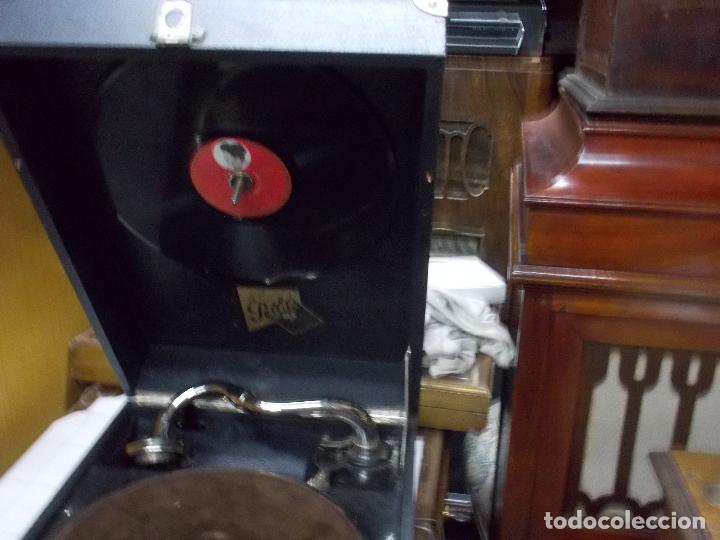 Gram&oacute;fonos y gramolas: gramola pathe funcionando - Foto 1
