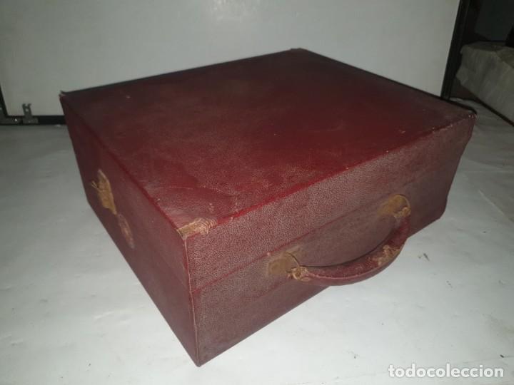 Gram&oacute;fonos y gramolas: CAJA GRANATE GRAMOFONO --- BRUNSWICK - Foto 1