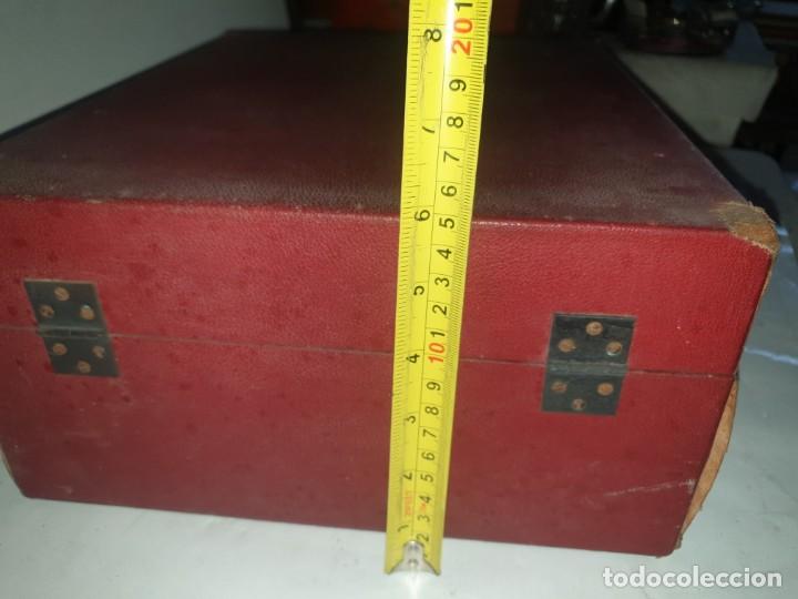 Gram&oacute;fonos y gramolas: CAJA GRANATE GRAMOFONO --- BRUNSWICK - Foto 10