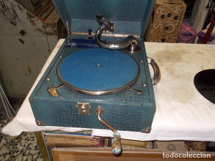 Gram&oacute;fonos y gramolas: gramola pathe funcionando - Foto 2