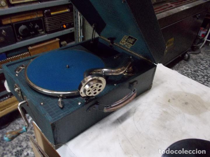 Gram&oacute;fonos y gramolas: gramola pathe funcionando - Foto 12