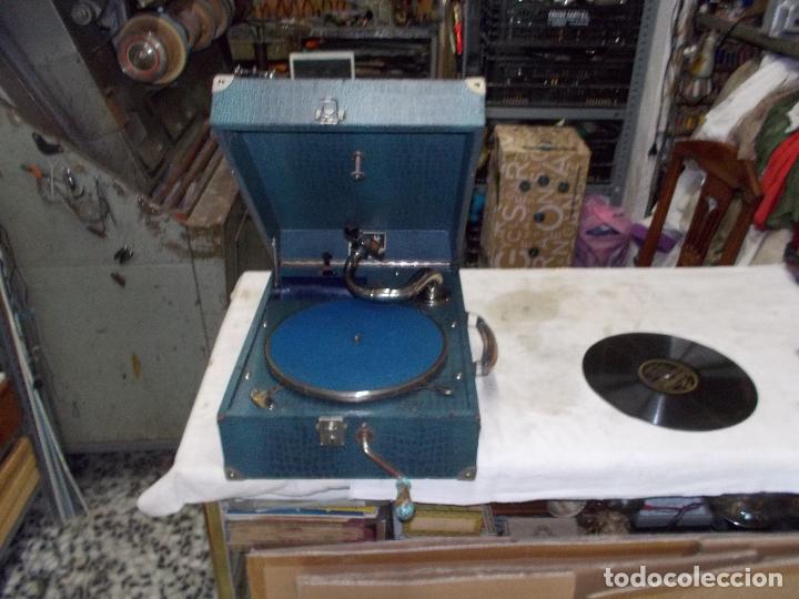 Gram&oacute;fonos y gramolas: gramola pathe funcionando - Foto 1