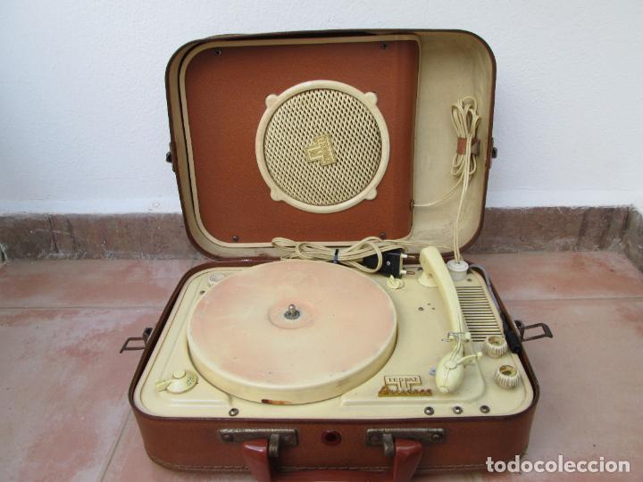 Gram&oacute;fonos y gramolas: Antiguo tocadiscos Teppaz Presence Lyon - Foto 7