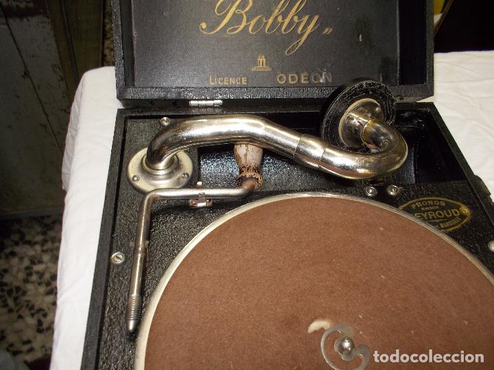 Gram&oacute;fonos y gramolas: Gramola funcionando marca odeon modelo Bobby - Foto 4