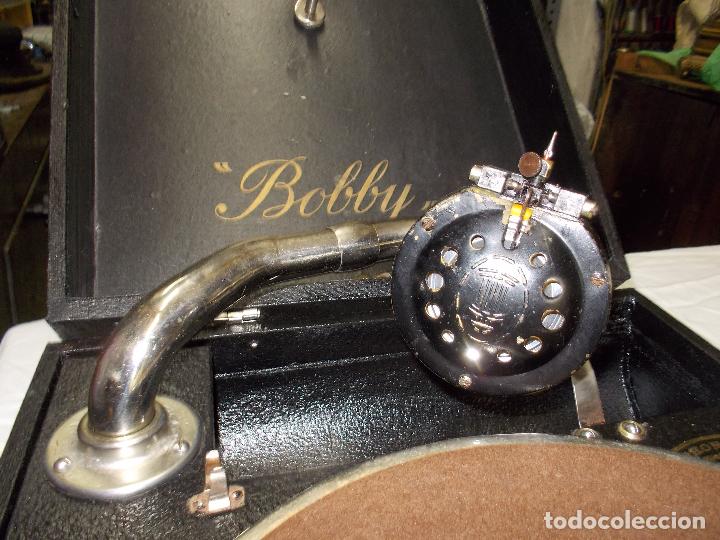 Gram&oacute;fonos y gramolas: Gramola funcionando marca odeon modelo Bobby - Foto 7
