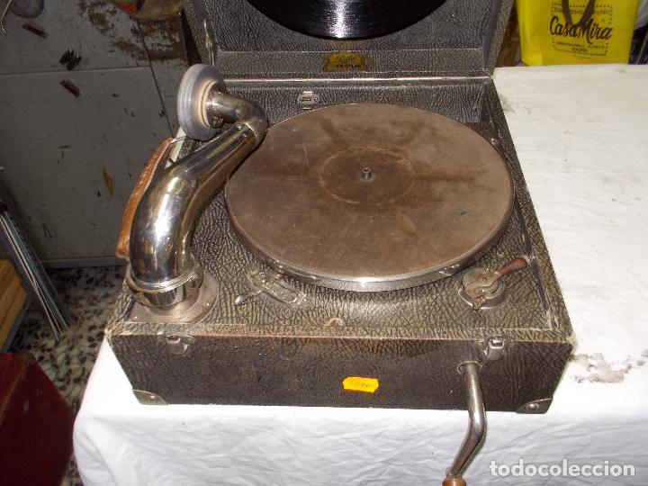 Gram&oacute;fonos y gramolas: gramola pathe funcionando - Foto 6