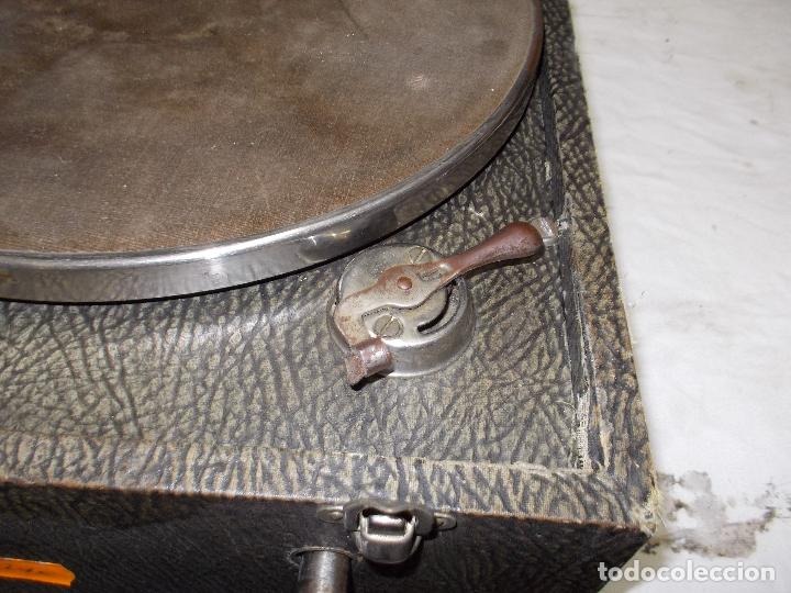 Gram&oacute;fonos y gramolas: gramola pathe funcionando - Foto 7