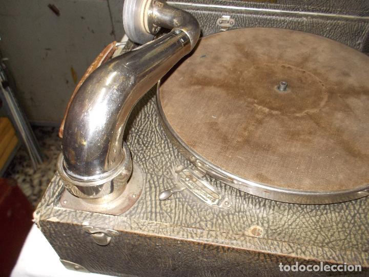Gram&oacute;fonos y gramolas: gramola pathe funcionando - Foto 8