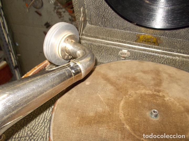 Gram&oacute;fonos y gramolas: gramola pathe funcionando - Foto 11