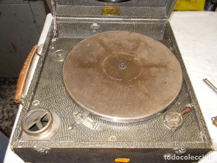 Gram&oacute;fonos y gramolas: gramola pathe funcionando - Foto 12