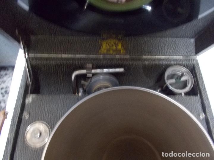 Gram&oacute;fonos y gramolas: gramola pathe funcionando - Foto 13