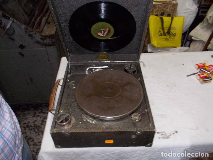 Gram&oacute;fonos y gramolas: gramola pathe funcionando - Foto 14
