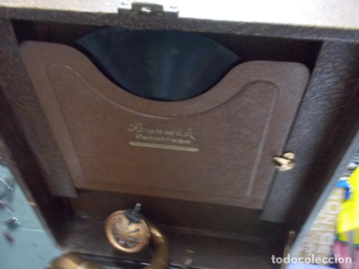 Gram&oacute;fonos y gramolas: gramola brunswick funcionando - Foto 21