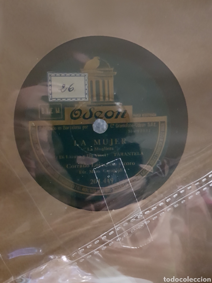 Gram&oacute;fonos y gramolas: Disco de pizarra la mujer - Foto 2