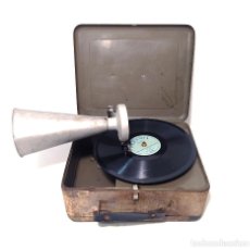 Gramófonos y gramolas: PEQUEÑO GRAMOFONO DE VIAJE PLEGABLE