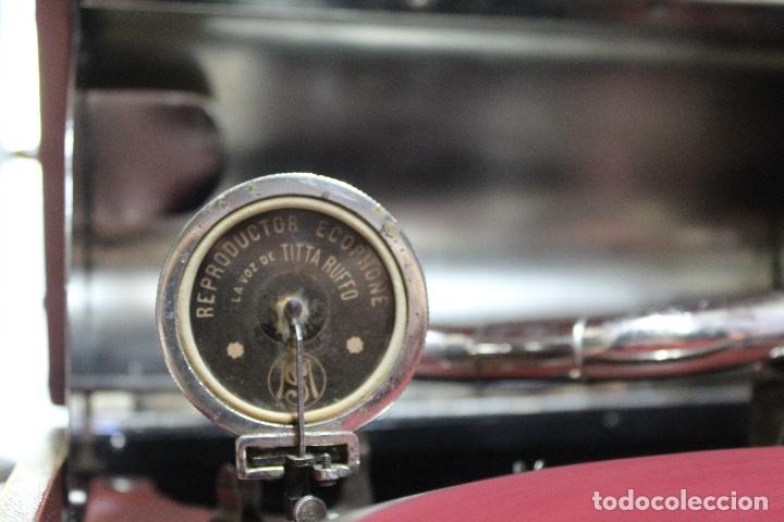 Gram&oacute;fonos y gramolas: gramola cesar vicente funcionnando - Foto 7