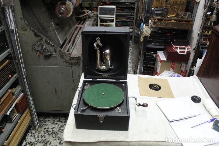 Gram&oacute;fonos y gramolas: gramola Decca uncionando - Foto 1