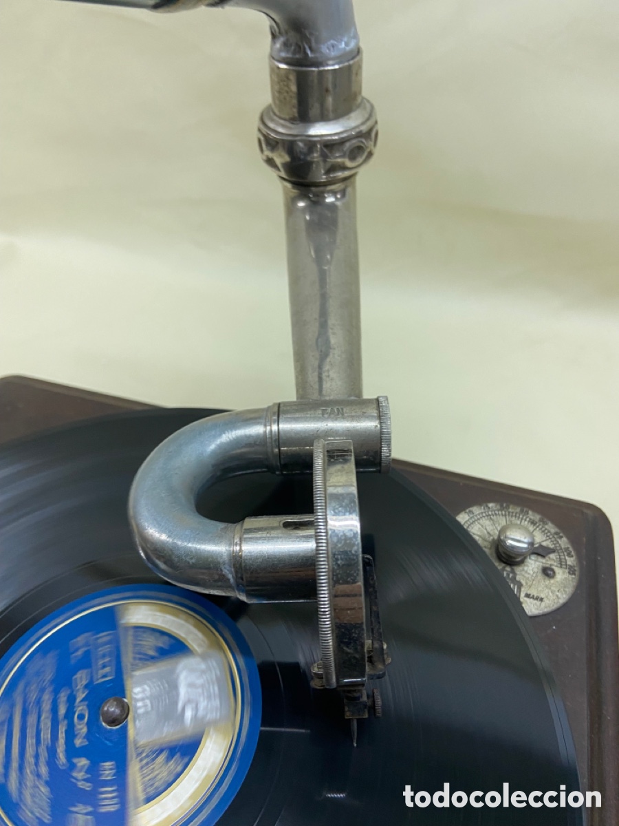 Gram&oacute;fonos y gramolas: GRAMOFONO ODEON ORIGINAL FUNCIONA MUY BIEN - Foto 7